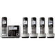 Panasonic KX-TGF375S DECT 6.0 Landline with 5 Cordless Handsets (Refurbished)