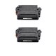 HP CE255X (HP 55X) Remanufactured Compatible Black Toner Cartridge (Pack of 2)