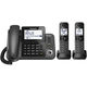 Panasonic KX-TGF382M DECT 6.0 2-handset Bluetooth Landline Telephone with Corded Base Unit (Refurbished)