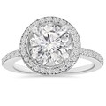 14k White Gold 2 1/8 ct TDW Clarity Enhanced Diamond Round Engagement Wedding Ring (H-I ,I1-I2