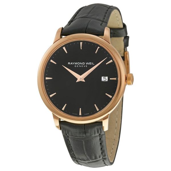 Raymond Weil Men's 5488-PC5-20001 'Toccata' Black Leather Watch