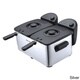 Big Boss Dual Deep Fryer 1500 Watts, 3-quart Per Fryer