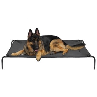 Go Pet Club Black Elevated Cooling Pet Bed Cot