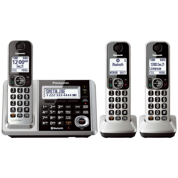 Panasonic KX-TGF373S DECT 6.0 3-handset Landline Telephone (Refurbished)