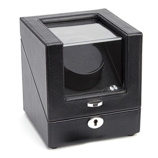 Royce Leather Luxury Battery Powered Single Watch Winder in Genuine Leather