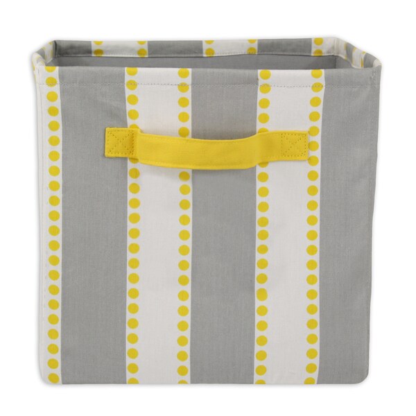 Lulu Storm-Corn Yellow Storage Bin with Handle