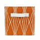 Handcut Shapes Crushed Orange Storage Bin with Tanner Saxony Handle