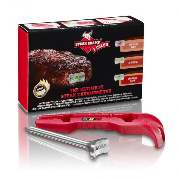 SteakChamp Intelligent 3-Color Steak Thermometer
