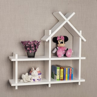 Danya B House Design White Wall Shelf