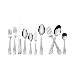Wallace Hammered 45 Piece Flatware Set