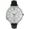 Olivia Pratt Women's '14950' Skinny Decorative Chronograph Leather Watch