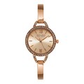 SO&CO New York Women's SoHo Quartz Rosetone Stainless Steel Crystal Mesh Band Watch
