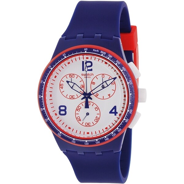 Swatch Men's Originals SUSZ100 Blue Silicone Swiss Quartz Watch