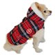 ANIMA Brushed Flannel Fleece Red Plaid Winter Dog Jacket