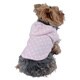 ANIMA Corral Fleece Pink and White Polka-dot Dog Hoodie