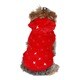 ANIMA Quilted Fleece and Sequined Diamond Pattern Dog Hoodie