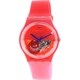 Swatch Men's Originals SUOR103 Pom Berry Silicone Swiss Quartz Watch