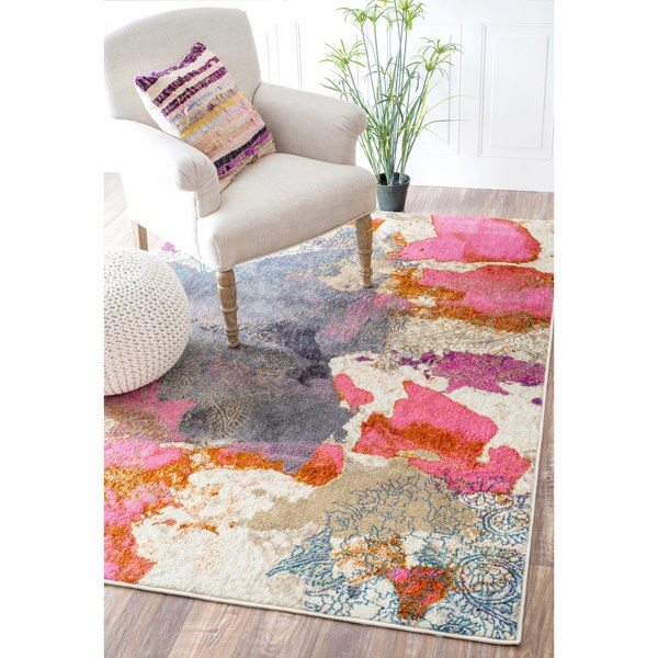 nuLOOM Abstract Vintage Fancy Multi Rug (7'10 x 10'10) 17535692