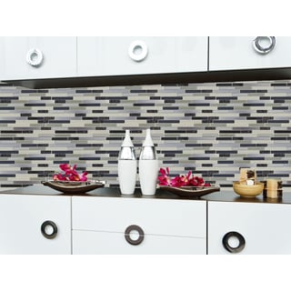 Instant Mosaic 12-inch x 13-inch Peel and Stick Multi Material Tile (6 sq.ft.)