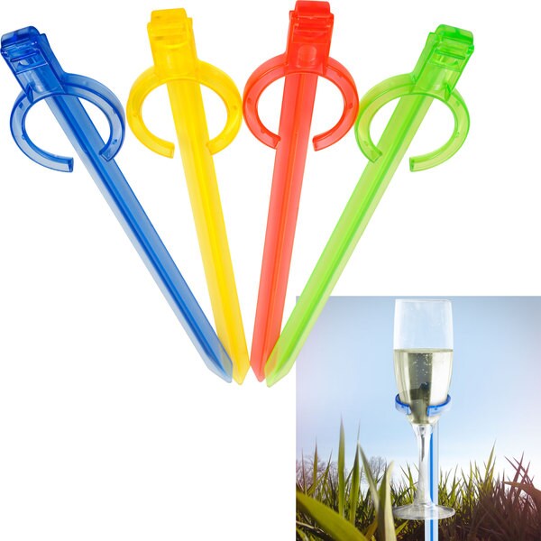 Trademark Home Picnic Wine Glass Holders (Set of 4) 