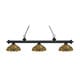Z-Lite Riviera Golden Bronze 3-light Island/Billiard Multi Colored Tiffany-finished Light