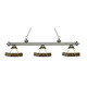 Z-Lite Riviera Antique Silver 3-light Island/Billiard Multi Colored Tiffany-finished Light