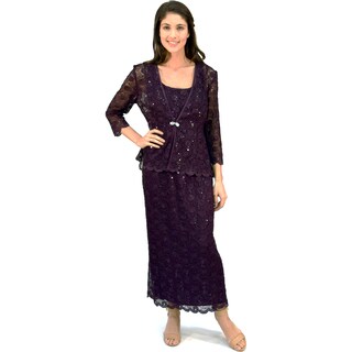 R&M Richards Lace Swing Jacket Dress