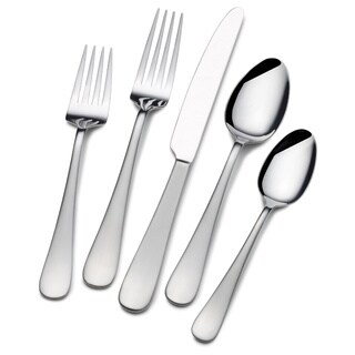 Mikasa Gourmet Basics Satin Symmetry 20-piece Flatware Set