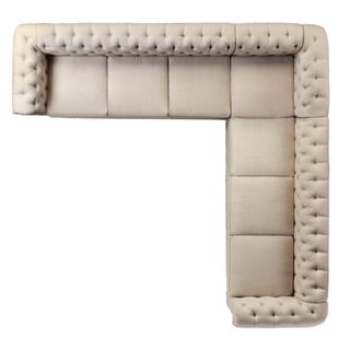 Moser Bay Furniture Roll Arm 7 Seats Sectional Sofa Set