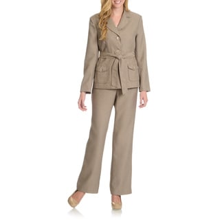 Danillo Women's Self Tie Twill Pants Suit