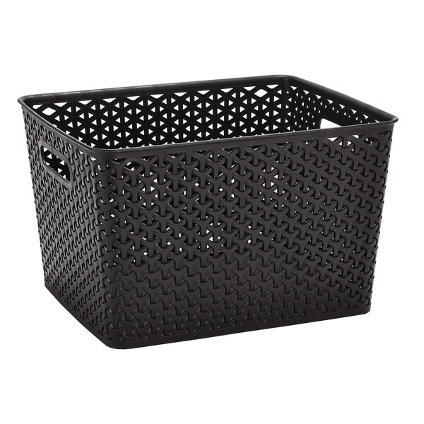 Simplify Wicker Storage Tote 