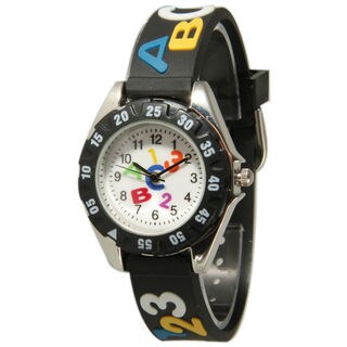 Olivia Pratt Children's ABCs and 123s Silicone Strap Watch