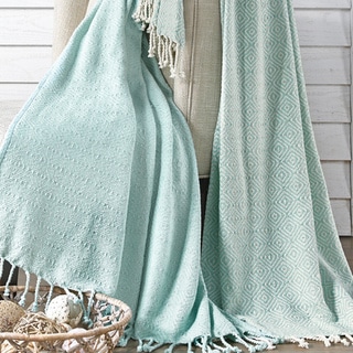 100-percent Cotton Multi-Diamond Throws (Set of 2)