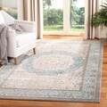 Safavieh Sofia Shag Light Grey/ Blue Rug (5'1 x 7'7)