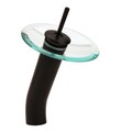LSH Oil Rubbed Bronze Vessel Sink Filler Glass Waterfall Bathroom Faucet