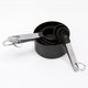 Cook's Corner 8-piece Black Stainless Steel Measuring Cup and Spoon Set