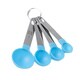 Cook's Corner 8-piece Aqua Stainless Steel Measuring Cup and Spoon Set