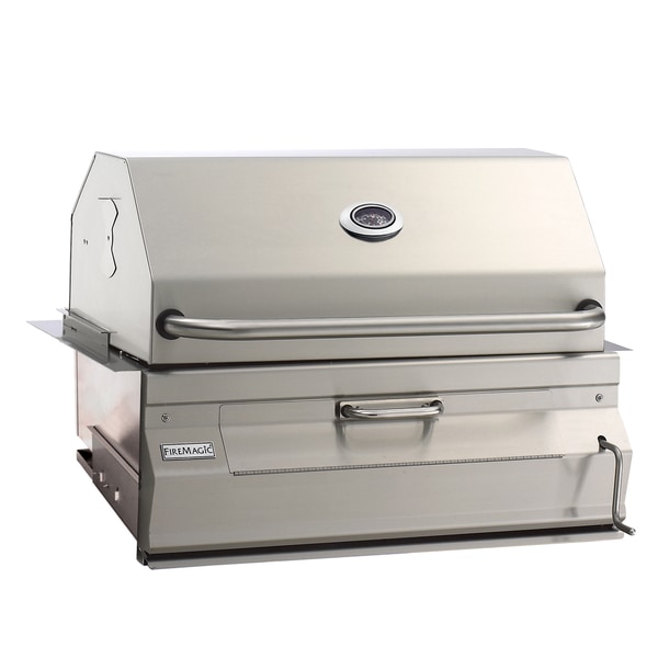 FireMagic 14-SC01C-A Built-In Charcoal Grill with Smoker Oven