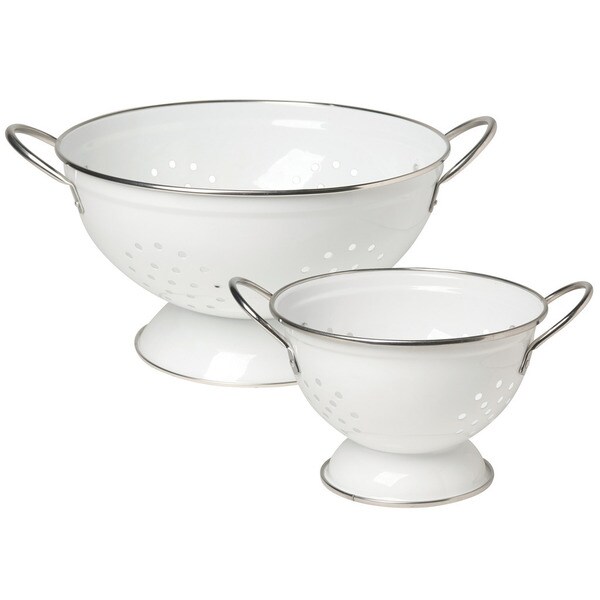Colander White 2-piece Set