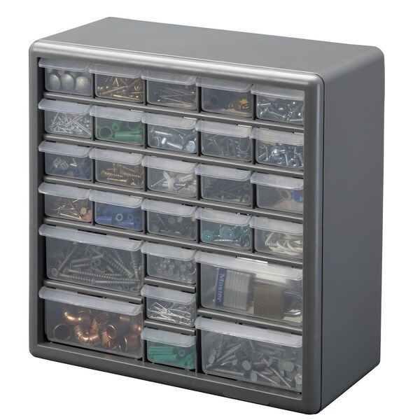 Stack-On 27 Bin Plastic Drawer Cabinet