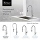Kraus Mateo Single Lever Commercial Style Kitchen Faucet