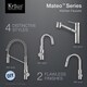 Kraus Mateo Single Lever Commercial Style Kitchen Faucet
