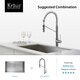 Kraus Mateo Single Lever Commercial Style Kitchen Faucet