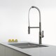 Kraus Nola Single Lever Commercial Style Kitchen Faucet Stainless Steel