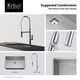 Kraus Nola Single Lever Commercial Style Kitchen Faucet Stainless Steel