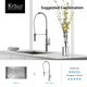 Kraus Nola Single Lever Commercial Style Kitchen Faucet Stainless Steel