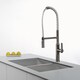 Kraus Nola Single Lever Commercial Style Kitchen Faucet Stainless Steel