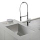 Kraus Nola Single Lever Commercial Style Kitchen Faucet Stainless Steel