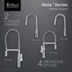 Kraus Nola Single Lever Concealed Pull Down Kitchen Faucet