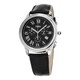Fendi Men's F253011011 'Classico' Black Dial Black Leather Strap Chronograph Swiss Quartz Watch